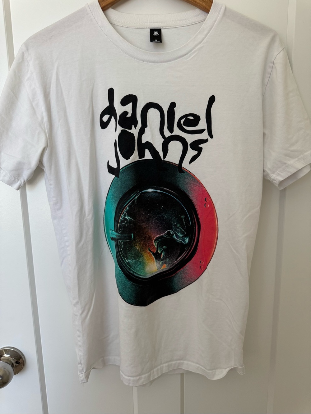 Daniel Johns White Short Sleeve Graphic Tee